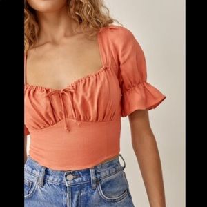 NWT- 🍊 Reformation Montague top
